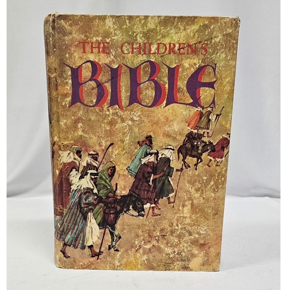 The Childrens Bible Golden Press 1965 Vintage Hardcover Old and New Testament